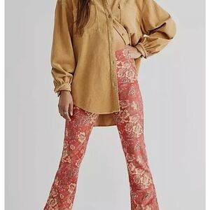 Free People Vegan Suede Flare Pant